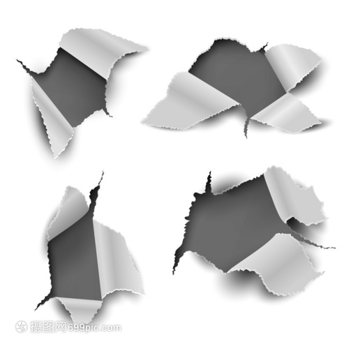 破碎的紙矢量插圖與紙板容器制造的藝術(shù)與應(yīng)用